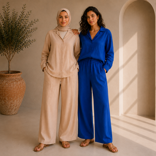Summer Flowy Linen Set
