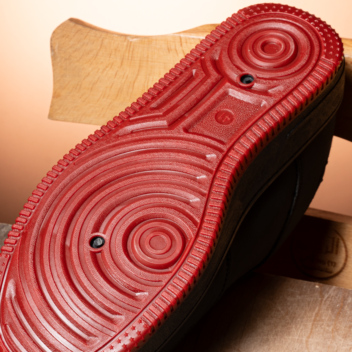 Black Daily Sneakers Red Sole