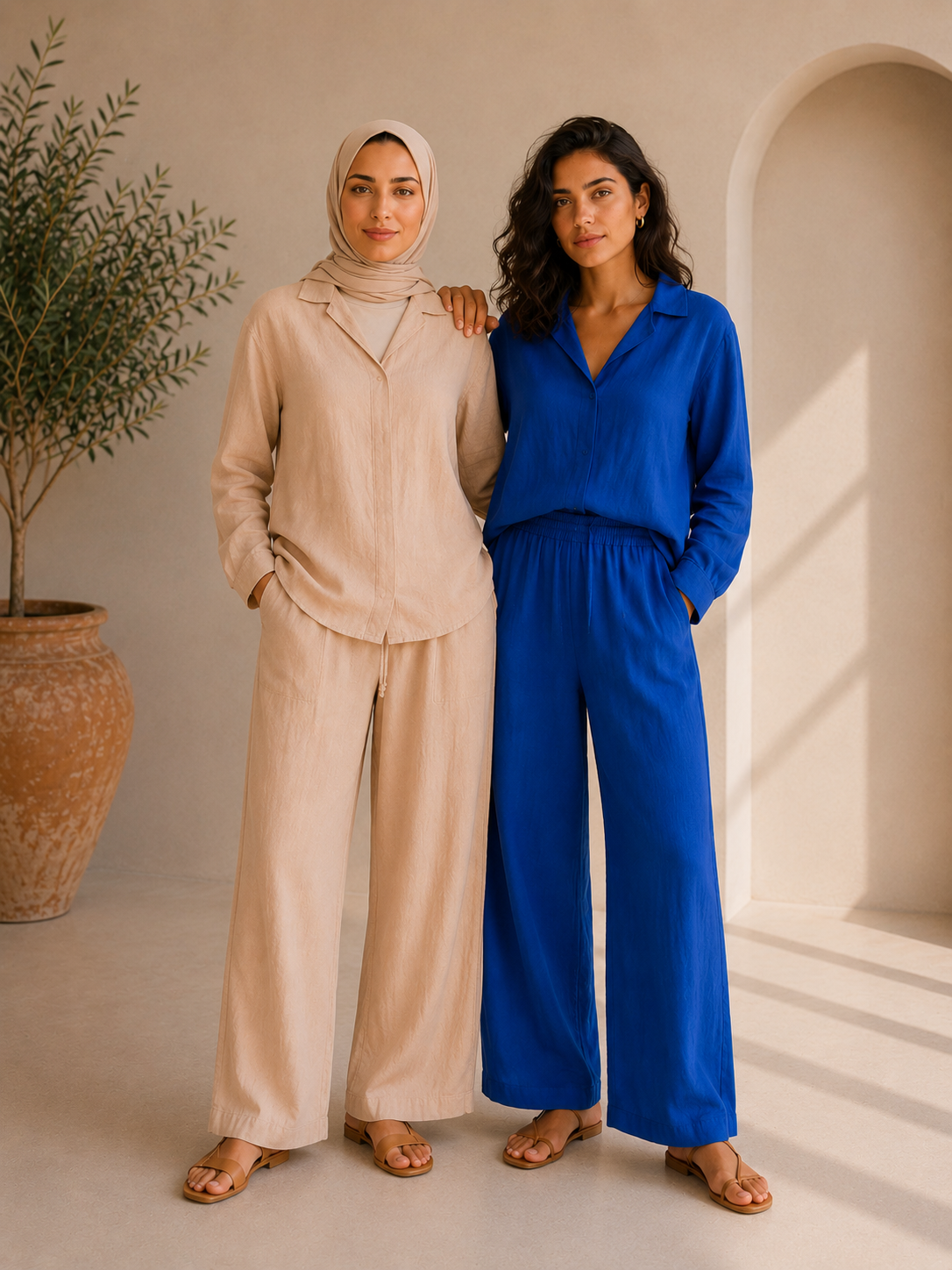 Summer Flowy Linen Set