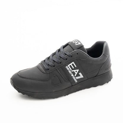 Men Premium Leather Black Everyday Sneakers