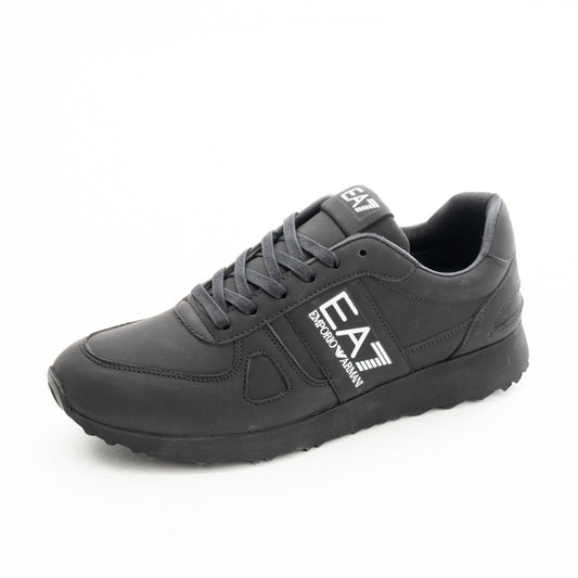 Men Premium Leather Black Everyday Sneakers