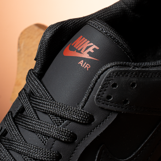 Black Daily Sneakers Red Sole