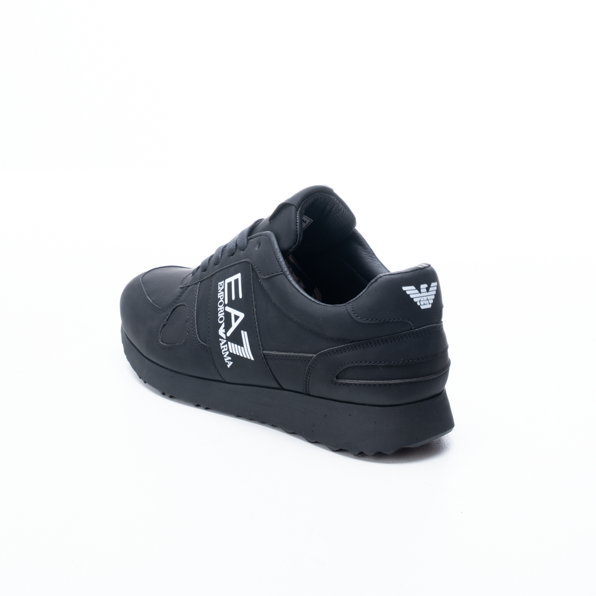 Men Premium Leather Black Everyday Sneakers