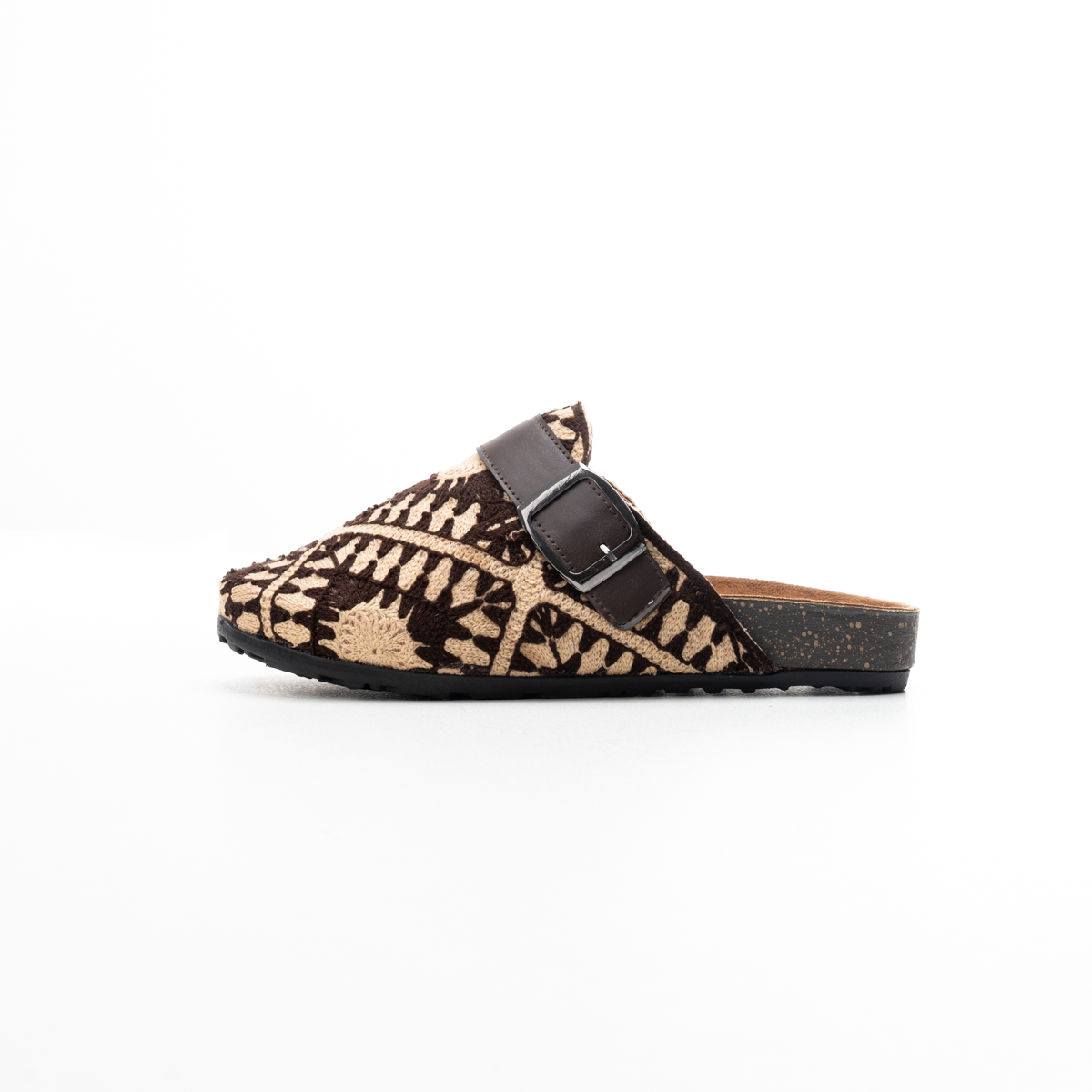 Elegant Suede Buckle Slippers