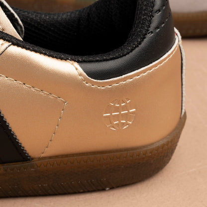 Metallic Retro Street Samba Sneakers